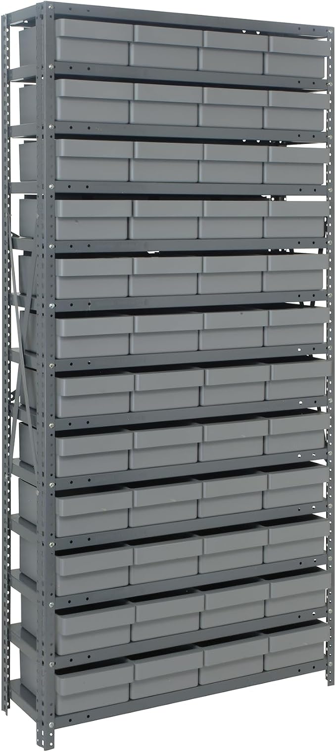 Quantum Storage Systems 1275-701GY Solid Heavy Duty 13 Shelves 48 Super Tuff by QuantumStorageSystems