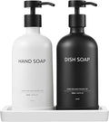 Glass Kitchen Soap Dispenser Set by Janxinmakeyouloveyourhome