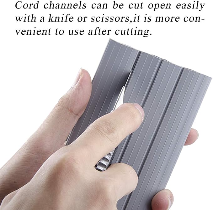 10Ft Cord Cover Heavy Duty Cable Protector 3 Channels Contains Cords Cables and - Image 3