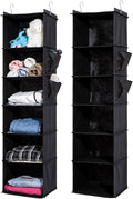 2 Packs Hanging Closet Organizer, 6-Shelf Closet Organizers and Storage by WelcometoYRCBEHFU
