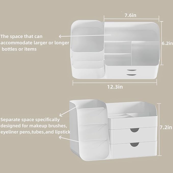 Makeup Organizer with Brush Holder - Image 4