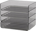 4-Tier Acrylic Paper Tray Organizer by Unknown