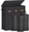 SONGMICS 47.6 Gallon Laundry Hamper, 3-Compartment Laundry Basket Sorter by SONGMICSbySONGMICSHOME