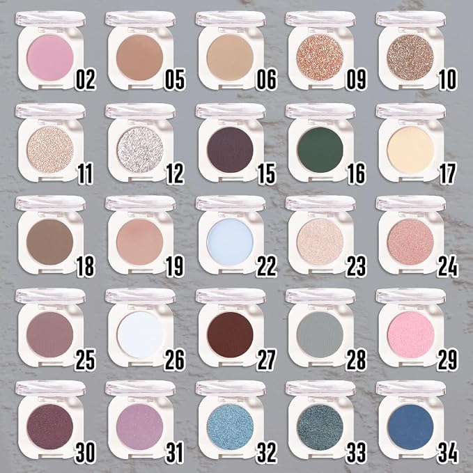Light Teal Green Single Shimmer Eyeshadow Makeup, Neutral Powde Eye Shadow - Image 3