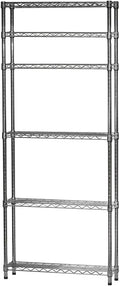 Shelving Inc. 8" d x 30" w x 84" h Chrome Wire Shelving by ShelvingInc