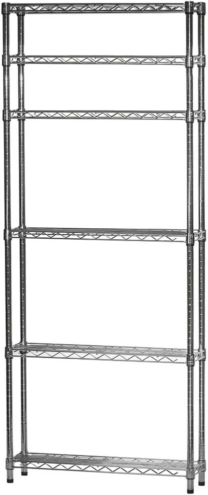 Shelving Inc. 8" d x 30" w x 64" h Chrome Wire Shelving by ShelvingInc