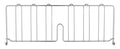 Metro DD24C Super Erecta Chrome Plated Shelf Divider by Metro