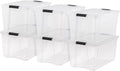 IRIS USA 72 Qt Stackable Plastic Storage Bins by IRISUSA
