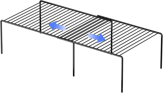 Redrubbit Cabinet Storage Shelf Rack, 8 Piece Expandable Metal Rustproof - Image 8