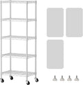 SINGAYE 5 Shelves Storage Shelf Wire Closet Bathroom Organizers Metal Pantry by SINGAYE