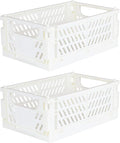 Tixill 2-Pack Mini Foldable Plastic Baskets by TixillMiniPlasticBasket