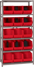 Quantum Storage Systems QSBU-260RD Giant Open Hopper Steel Shelving System by QuantumStorageSystems