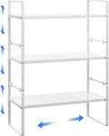 Expandable Kitchen Cabinet Shelf Organizer Rack Heavy Duty Metal Spice Rack by LOCVCDA