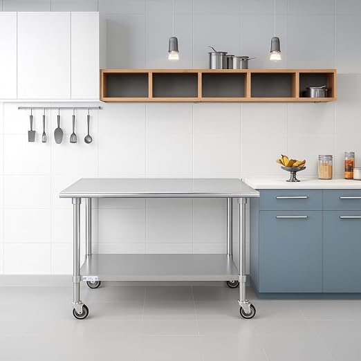 Hally Stainless Steel Table for Prep & Work 30 x 48 Inches - Image 8