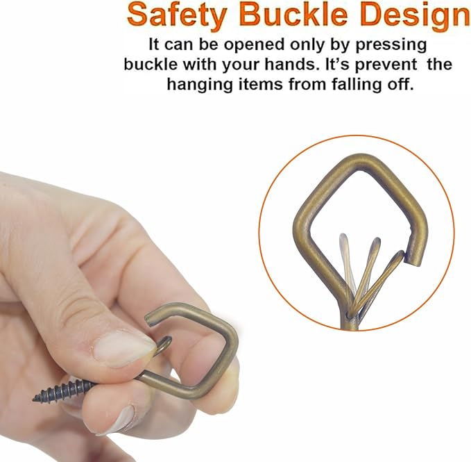 20PCS Eye Screw Hooks for Hanging Heavy Duty - Image 5