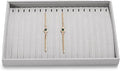 18Slots Necklace Braclet Tray Velvet Jewelry Trays Microfiber Jewelry Drawer by Papten