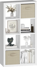 Bookshelf Cube Storage Organizer, 8-Cube Shelf Bookcase by Unknown