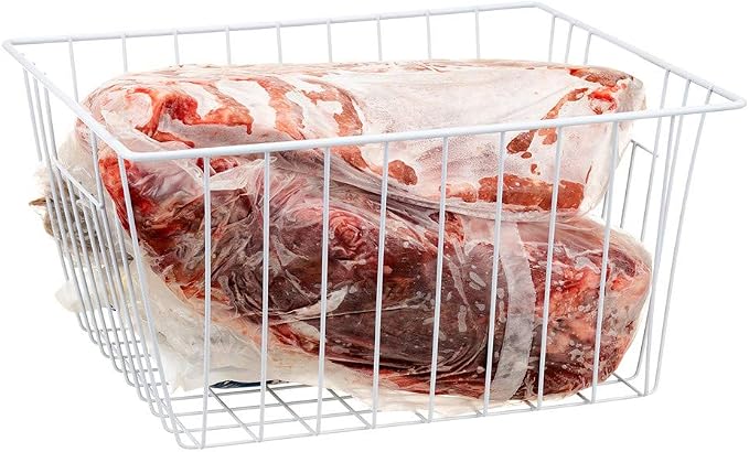 4 Pack Wire Storage Baskets for Organizing, Freezer Organizer Bins, Pantry - Image 4