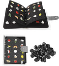 UCEC 8-Page Enamel Pin Display Book & 50 PCS Pin Backs, A5 Binder by UCEC