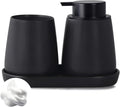 Matte Black Bathroom Accessory Set by Eyrozia