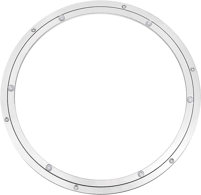MECCANIXITY Aluminum Lazy Susan 18 Inch Turntable Ring Large Bearing Metal by MECCANIXITY