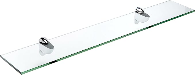 Spancraft Glass H-6x30-Chrome Heron Glass Shelf by Spancraft