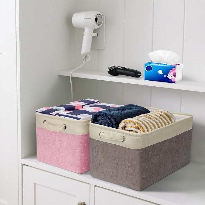 BALEINE 2 Pack Fabric Storage Bins - Image 9
