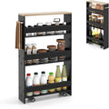 Slim Storage Cart, 4 Tier Rolling Storage Cabinet by DREAMADE