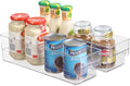 Plastic Storage Bins, 2 Pack Stackable Fridge Organizer Bins, Freezer Storage by Bronkeeper