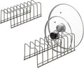 Pot Lid Organizer, Stainless Steel Pot Lid Storage Rack Holder, Cutting Board by lonpute