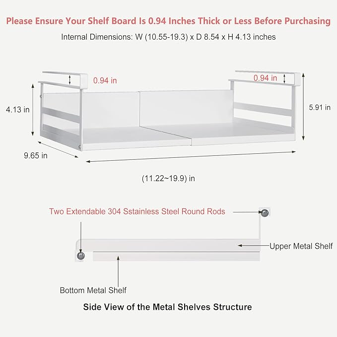 Expandable Under Cabinet Shelf Organizer - Image 3