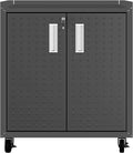Manhattan Comfort Fortress Textured Metal 31.5" Garage Mobile Cabinet by ManhattanComfort