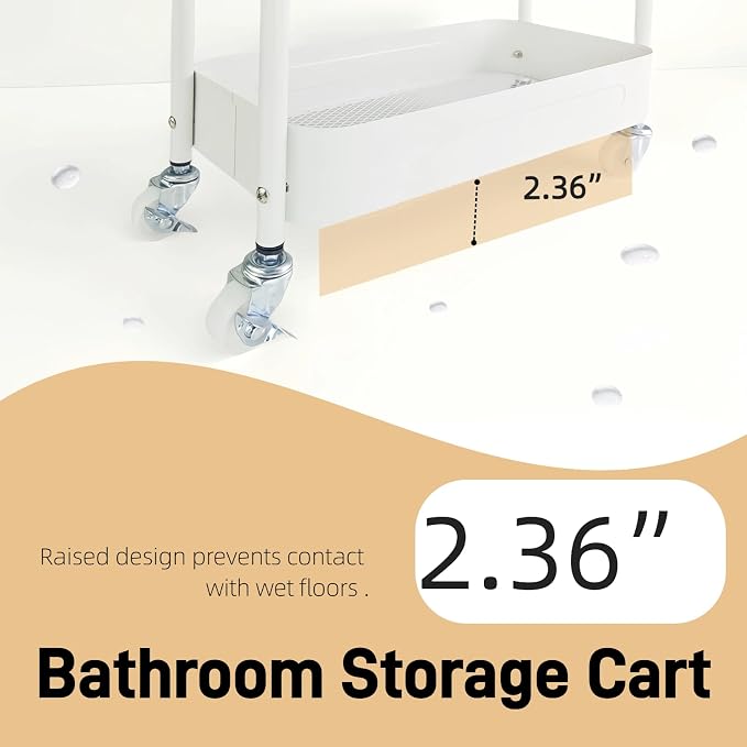 4 Tier Slim Kitchen Storage Cart - Image 7
