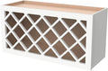 Origami Solid Wood RTA Wine Bottle Rack Wall Cabinet by CozyHommie