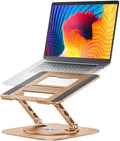 Adjustable Laptop Stand with 360 Rotating Base, Computer Stand by Aoevi
