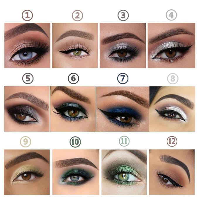 Dark Gray Eyeshadow Stick Makeup, Cream Shimmer Eye Shadow Pencil, - Image 7