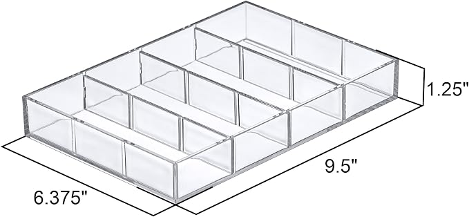 Amazing Abby - Soleil - 2-Pack Acrylic 4-Compartment Sunglass Organizer - Image 5