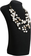 GemeShou Black necklace hanger jewelry organizer, Velvet jewelry stand necklace by GemeShou