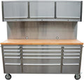 72-Inch Stainless Steel Rolling Tool Chest by UYRIE