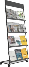 TONGMO Magazine Rack: Floor-Standing 4-Layer by TONGMO