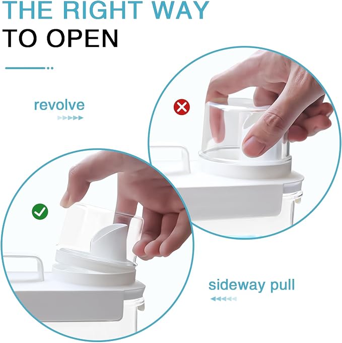 3 Pack Laundry Detergent Dispenser, 61oz Laundry Soap Dispenser, Refluxable - Image 3