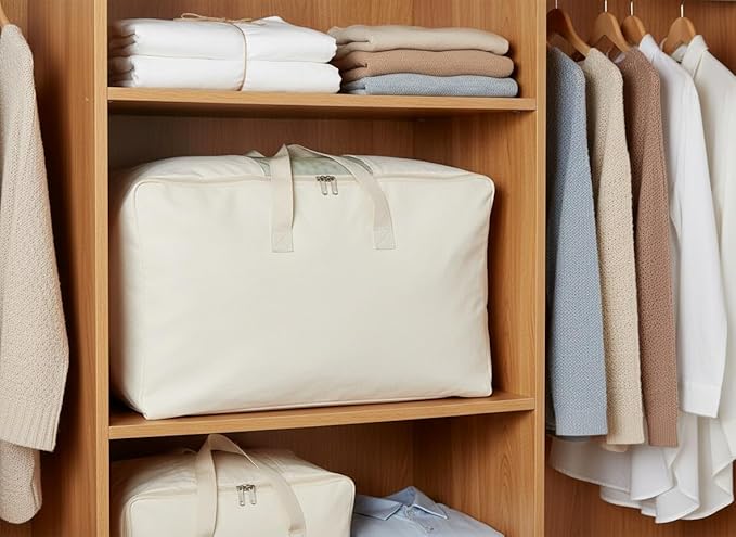 Soft Large Canvas Comforter Storage Bags - Image 6