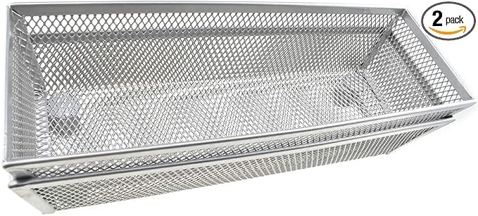 HAHIYO Stackable Mesh Tray Cup 9 x 3 x 2 inches Sturdy Container by HAHIYO