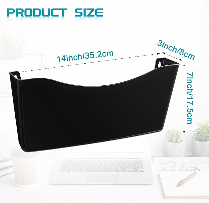 Colarr 12 Pcs Expandable Pocket Wall File Set Plastic Wall Mountable Space - Image 2