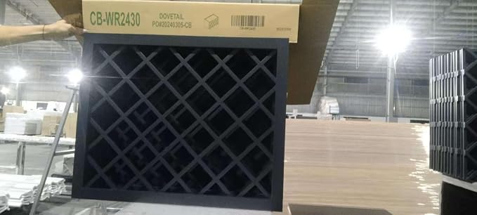 Solid Wood RTA Wine Bottle Rack Wall Cabinet - Image 7