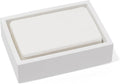 Matte White Square Soap Dish for Bathrooms and Kitchens by YEWDesign