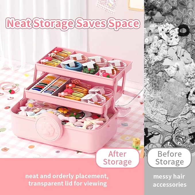 Bow Knot Hair Accessories Organizer Box - Image 4