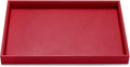 Oirlv Gorgeous Red Leather Jewelry Tray Flat Jewelry Display Tray Stackable by Oirlv