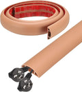 HARFINGTON 4ft Cord Cover Floor W0.6 x H0.33 Inner Channel PVC Hide Extension by HARFINGTON