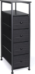 Narrow Dresser for Bedroom, Fabric Tall Dresser & Chests of Drawers by Unknown